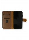 BFS iPhone 13 Mini Kılıf Trend S Plus Kapaklı Kılıf - Taba