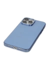 BFS  iPhone 13 Pro Kılıf Anka PC Sert Metal Kapak - Mavi