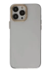 BFS  iPhone 13 Pro Kılıf Anka PC Sert Metal Kapak - Şeffaf