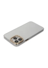 BFS  iPhone 13 Pro Kılıf Anka PC Sert Metal Kapak - Şeffaf