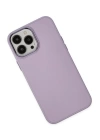 BFS  iPhone 13 Pro Kılıf Asya Deri Silikon - Lila