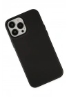 BFS  iPhone 13 Pro Kılıf Asya Deri Silikon - Siyah