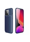 BFS  iPhone 13 Pro Kılıf Auto Focus Karbon Kapak - Lacivert