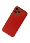 BFS  iPhone 13 Pro Kılıf Coco Deri Silikon Kapak - Kırmızı