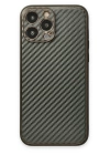 BFS  iPhone 13 Pro Kılıf Coco Karbon Silikon - Füme