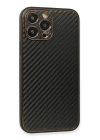 BFS  iPhone 13 Pro Kılıf Coco Karbon Silikon - Siyah