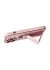 BFS  iPhone 13 Pro Kılıf Coco Karbon Standlı Kapak - Pembe