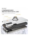 BFS  iPhone 13 Pro Kılıf Elit Yüzüklü Kapak - Gümüş