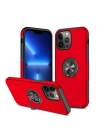 BFS  iPhone 13 Pro Kılıf Elit Yüzüklü Kapak - Kırmızı