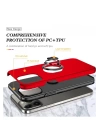 BFS  iPhone 13 Pro Kılıf Elit Yüzüklü Kapak - Kırmızı