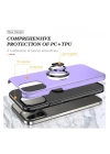 BFS  iPhone 13 Pro Kılıf Elit Yüzüklü Kapak - Mor