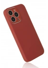 BFS  iPhone 13 Pro Kılıf Glass Kapak - Bordo