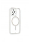 BFS iPhone 13 Pro Kılıf Grand Magneticsafe Kapak - Beyaz