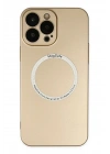 BFS  iPhone 13 Pro Kılıf Jack Magneticsafe Lens Silikon - Gold