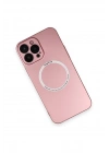 BFS  iPhone 13 Pro Kılıf Jack Magneticsafe Lens Silikon - Rose Gold