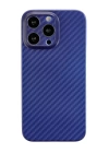 BFS  iPhone 13 Pro Kılıf Karbon PP Silikon - Mavi