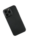 BFS  iPhone 13 Pro Kılıf Karbon PP Silikon - Siyah
