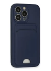 BFS  iPhone 13 Pro Kılıf Kelvin Kartvizitli Silikon - Lacivert