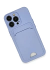 BFS  iPhone 13 Pro Kılıf Kelvin Kartvizitli Silikon - Lila