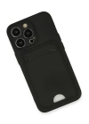 BFS  iPhone 13 Pro Kılıf Kelvin Kartvizitli Silikon - Siyah