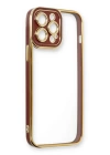 BFS  iPhone 13 Pro Kılıf Liva Lens Silikon - Bordo