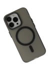 BFS  iPhone 13 Pro Kılıf Lodos Magneticsafe Mat Kapak - Siyah