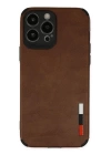BFS  iPhone 13 Pro Kılıf Loop Deri Silikon - Kahverengi