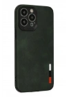 BFS  iPhone 13 Pro Kılıf Loop Deri Silikon - Yeşil