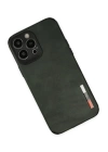 BFS  iPhone 13 Pro Kılıf Loop Deri Silikon - Yeşil