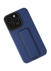 BFS  iPhone 13 Pro Kılıf Mega Standlı Silikon - Mavi