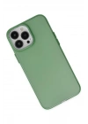 BFS  iPhone 13 Pro Kılıf Modos Metal Kapak - Koyu Yeşil