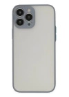 BFS  iPhone 13 Pro Kılıf Montreal Silikon Kapak - Gri