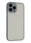 BFS  iPhone 13 Pro Kılıf Montreal Silikon Kapak - Gri