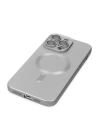 BFS  iPhone 13 Pro Kılıf Moshi Lens Magneticsafe Silikon - Gümüş