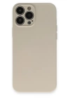 BFS  iPhone 13 Pro Kılıf Nano içi Kadife Silikon - Bej