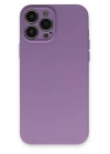 BFS  iPhone 13 Pro Kılıf Nano içi Kadife Silikon - Koyu Lila