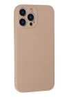 BFS  iPhone 13 Pro Kılıf Nano içi Kadife Silikon - Pudra