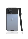 BFS  iPhone 13 Pro Kılıf Platin Kamera Koruma Silikon - Siyah