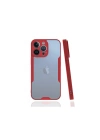 BFS  iPhone 13 Pro Kılıf Platin Silikon - Kırmızı