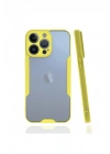 BFS  iPhone 13 Pro Kılıf Platin Silikon - Sarı