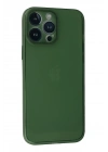 BFS  iPhone 13 Pro Kılıf PP Ultra İnce Kapak - Yeşil