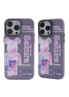 BFS iPhone 13 Pro Kılıf Prada Desenli Kapak - Prada Mor - 1