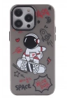 BFS iPhone 13 Pro Kılıf Prada Desenli Kapak - Prada Siyah - 1