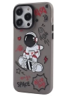 BFS  iPhone 13 Pro Kılıf Prada Desenli Kapak - Prada Siyah - 1