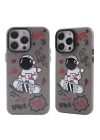 BFS  iPhone 13 Pro Kılıf Prada Desenli Kapak - Prada Siyah - 1
