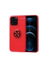 BFS  iPhone 13 Pro Kılıf Range Yüzüklü Silikon - Kırmızı