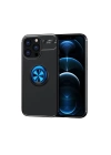 BFS  iPhone 13 Pro Kılıf Range Yüzüklü Silikon - Siyah-Mavi