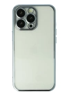 BFS  iPhone 13 Pro Kılıf Razer Lensli Silikon - Mavi