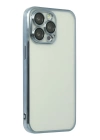 BFS  iPhone 13 Pro Kılıf Razer Lensli Silikon - Mavi
