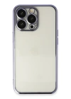 BFS  iPhone 13 Pro Kılıf Razer Lensli Silikon - Mor